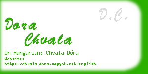 dora chvala business card